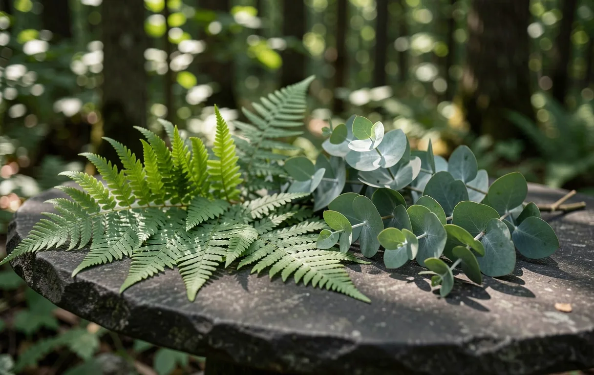 Fondo botánico sereno
